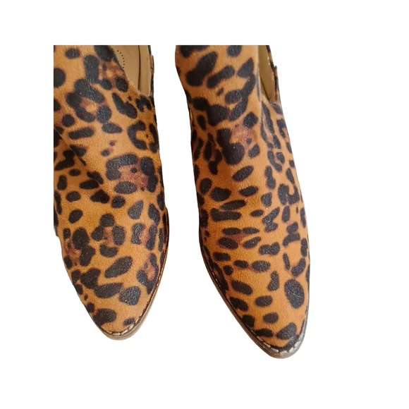 Buckle Leopard Print Ankle Boots - Picture 3 of 7